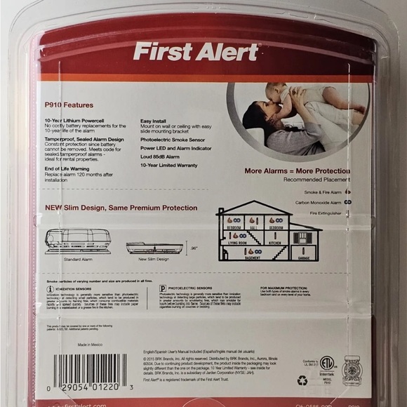 First alert 10 year lithium power smoke alarm p910b - Picture 3 of 3